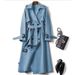 women's trench coat – oversized british style long coat wi heckered , doublebreasted slim fit jacket (17 colors, plus size 3xl)_ecoleips.com