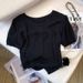 Women's Clothing Women's Ice Silk T Sleeve Top Round Neck Hollowed Out Design Knit Short Summer Autumn For Formal & Casual For Women_ecoleips.com