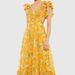 Spring/Summer Pleated Chiffon Printed Dress Style Full Swing INS Vacation Party Women's Clothing/Dress_ecoleips.com