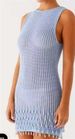 "Women's Bohemian Beach Cover-Up Knit Sweater Dress With Tassel Details - Lightweight Hollow Crochet Bikini Cover For Summer Vacation"_ecoleips.com