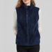 Aria Basics Double-sided Coral Vest Jacket For Women, Short-sleeved, Thickened, Warm Sweatshirt, Autumn And Winter Arctic Fleece Top_ecoleips.com