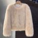 Women’s Faux Fox Fur Short Coat – Winter Trendy Cropped Jacket | Plush & Warm Outerwear For Casual & Dressy Outfits_ecoleips.com