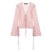 Women's Clothing Spring New Women's Wear Fashion Design Printed Silk Mesh Shirt Skirt_ecoleips.com