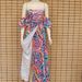 Summer Sexy Bandeau Print Maxi Dress Women's Cross-Border European American Style Clothing_ecoleips.com