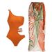 Women's Clothing Slimming Printed Swimsuit Tummy Control Fashionable Hot Spring Summer Sexy Swimwear Sun Protective One-Piece_ecoleips.com
