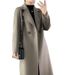 Wool Double-faced For Middle-aged Elderly Mothers, Women's High-end Long Over-the-knee Slim-fit Autumn And Winter Coat_ecoleips.com