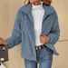 Women's Ribbed Fleece Zip-Up Jacket With Lapel Collar - Short Length Cozy Outerwear For Autumn & Winter (Multiple Colors & Sizes Available)_ecoleips.com