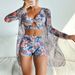 Women's Clothing Fashion Sexy High End Multi Color Printed Three Piece Bikini Bikini Women's Swimsuit_ecoleips.com