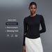 Modal Striped Yoga Wear Women's Nude Comfort Button Down Henley Shirt Running Sports Long Sleeved T Shirt D25146_ecoleips.com