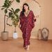 Modest Abaya Dress Elegant Inspired Printed Abaya – Flowy Long Sleeve Maxi Dress With Embroidered Details_ecoleips.com