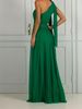 Women's Clothing Plus Size Dress Dress Oblique Shoulder Slim Dress Solid Color Long Skirt New Product_ecoleips.com