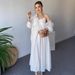 2025 European And American Women's Fashion Casual Temperament Wrinkled Loose Long Sleeved Shirt Plus Long Suspenders Two Piece Suit_ecoleips.com