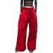 Street Dance Hip Hop Pants With Star Motif & Decorative Belt - Loose Fit Comfortable Joggers For Men And Women_ecoleips.com