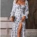 2024 Cross-Border Autumn/Winter New European And American Printed Long-Sleeve Backless Bohemian Dress_ecoleips.com