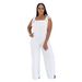 Women's Casual Striped Jumpsuit Wide Leg Fashion C7698 Strap Jumpsuit_ecoleips.com