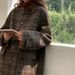 New Plaid Coat For Women, Autumn Winter, Korean , Petite, Loose, Stylish, Thick Woolen Coat, European And American_ecoleips.com