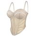Women's Clothing New Slim Sexy See Through Mesh Vest Suspender Low Cut Contrast Color Waist Slim Breathable Body Shaping Fishbone Bra_ecoleips.com