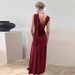European And American Best-Selling Women's Clothing 2025 Winter New Sexy Backless Mesh Patchwork Slim-Fit Strap Dress_ecoleips.com