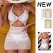 Women's Sexy High-Waist Bikini Set With Skirt Sun Protection Swimwear (European & American Style)_ecoleips.com