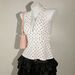 Sleeveless Backless Halter Neck Bodycon Top For Women, Sexy Polka Dot Short Cami With High Elasticity, Elegant Daily Wear_ecoleips.com