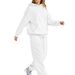 Aria Basics 2025 European American Foreign Trade Autumn And Winter New Women's 2-Piece Casual Knitted Hooded Sweatshirt Set_ecoleips.com