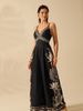 Elegant Women's Sleeveless Jumpsuit V-Neck Wide Leg Romper Deep Plunge Neckline Casual Comfortable plus Size_ecoleips.com