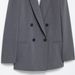 Women's Double-Breasted Blazer With Shoulder Pads – Classic Gray Structured Jacket For Xs-L (2129/095) – Retro Office Wear & Vintage Outfit Essential_ecoleips.com