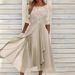Verve 2025 Chiffon Patchwork Lace Hollow Out Long Bridesmaid Evening Dress Women's Fashion_ecoleips.com