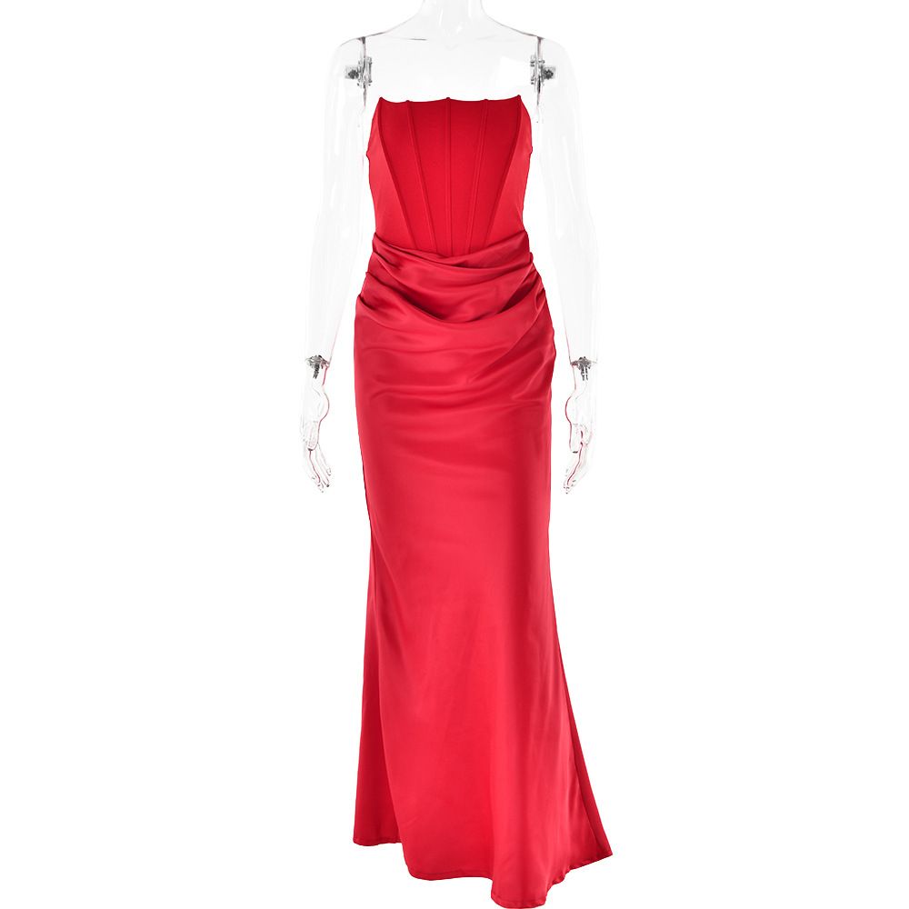 Women's Clothing Long Skirt Sexy Hot Girl Temperament Backless Dress Summer_ecoleips.com