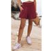 2025s Women's Clothing 2025 Solid Color High Waist Shorts Casual Pants_ecoleips.com
