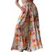 Summer High-Waisted Loose-Fitting Comfortable Versatile Printed Wide-Leg Pants Women's Clothing Bottoms_ecoleips.com