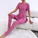 Cross-border European And American Solid Color 2026 Spring-summer Fashion Casual Versatile Elegant Slim-fit Long-sleeve_ecoleips.com