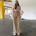 2021 New European And American Style Solid Color Women's Jeans With Draped Loose Fit Slimming High Waist Straight Casual_ecoleips.com