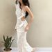Women's Sexy Lace Bow Hollow Out Long Sleeve One Shoulder Bodycon Mini Dress – Fall Winter Party Gown 2026_ecoleips.com