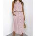 Women's Clothing New Double Layer Zoubu Round Neck Vest Shirt Mid Length Button Down Dress Two Piece Suit_ecoleips.com
