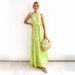 2026 Cross-Border Foreign Trade European And American Summer New High-Waisted Vacation Beach Printed Halter Neck_ecoleips.com