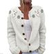 Women's 3D Print Abstract Art Cardigan Sweater European American Style Casual French Autumn Winter Trendy Everyday Commuting Wear_ecoleips.com