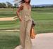 Women's Clothing Summer New Cotton And Linen Sleeveless Vest Vest Trousers Two Piece Suit Female Casual Fashion Suit_ecoleips.com