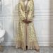 Women's Clothing Fashionable Lace Cardigan Women's Leaf Embroidered Sequined Robe Long Sleeve For Formal & Casual For Women_ecoleips.com