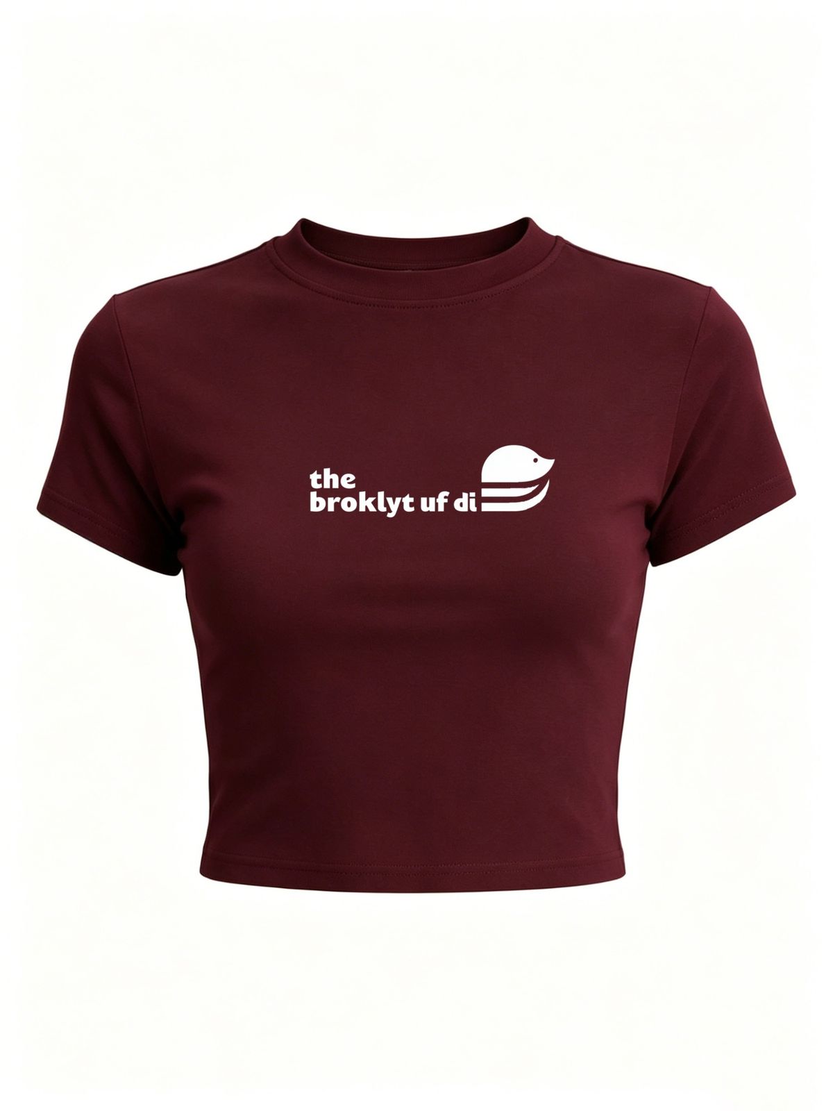 Women's Fashion Cropped Tee, Stylish Streetwear Short Top For Outdoor & Daily Look_ecoleips.com