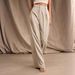 Women's Clothing High-Waisted Wide-Leg Pants For Women – Summer Linen-Like Trousers (Khaki, S–XL)_ecoleips.com