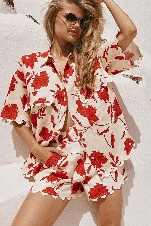 Women's Clothing New Fashion Lace Print Fashion Suit For Women_ecoleips.com