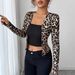 European American Cross-border 2026 Autumn And Winter New Leopard Print Color-blocking 2-piece Set Cardigan_ecoleips.com