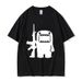 O-Neck Fashion Quality T-Shirt Casual Face Domo Kun Funny Meme Women Summer Summer Short Sleeved Harajuku Streetwear Tops Tees_ecoleips.com