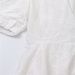 European And American Summer New Women' Fahion Veratile White V-neck Embroidered Wait-cinching Puff Sleeve Mini_ecoleips.com