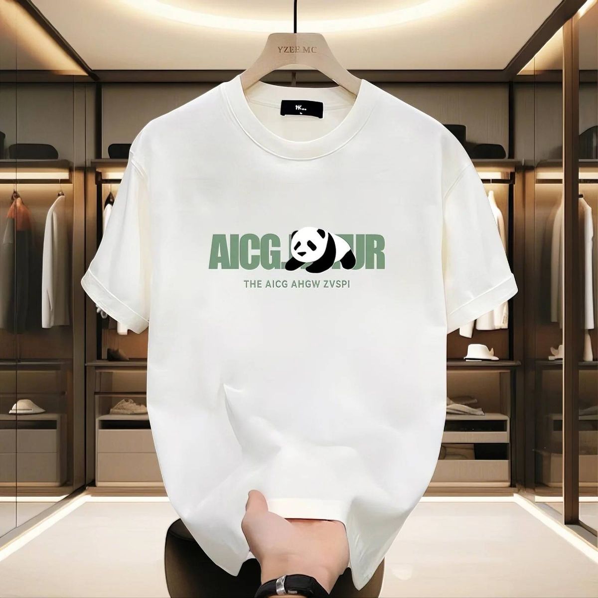 Casual Urban Fashion For Men & Women Panda Graphic Print T-Shirt Oversized Relaxed Fit 100% Cotton Unisex Streetwear_ecoleips.com