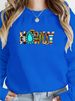 Cute Animal Print Cotton Sweatshirt For Girls - Soft Round Neck Pullover With Cartoon Panda Graphic, Oversized Streetwear Spring Fashion Top_ecoleips.com