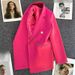 Women's Orange Suit Jacket Korean Style High-End Temperament Spring Autumn Outerwear 22 Colors Available_ecoleips.com