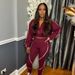 Women's Sports Suit Casual Line Patterned Long Sleeved Jacket Pants Two Piece Set_ecoleips.com