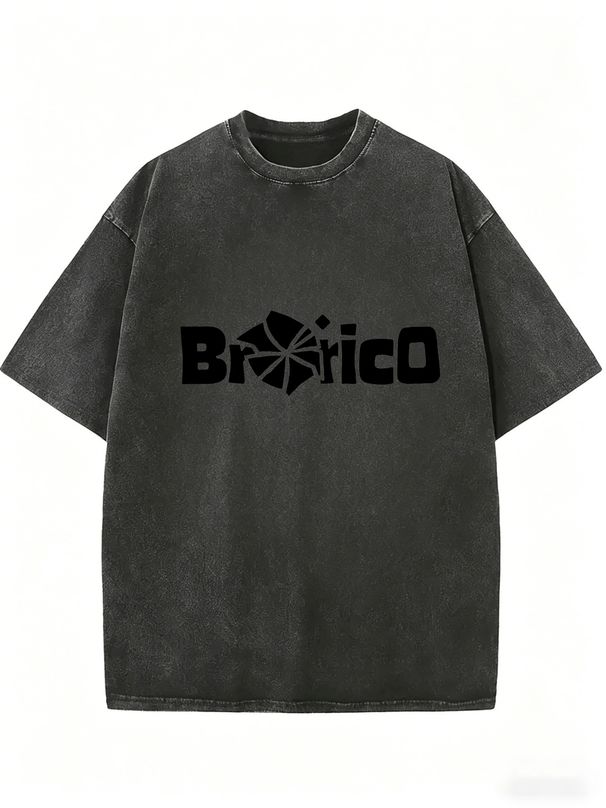 Vintage Washed Solid Women Short Sleeve Tee, Sweat Breathable Cotton Material, Loose Fit Simple Crew Top For Young Girls Daily All Occasion Wear_ecoleips.com